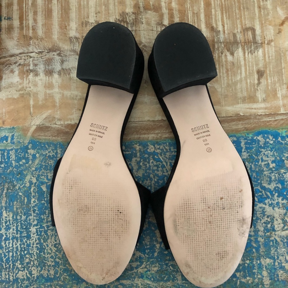 Schutz Sheri Suede Mule Sandals - Picture 10 of 10